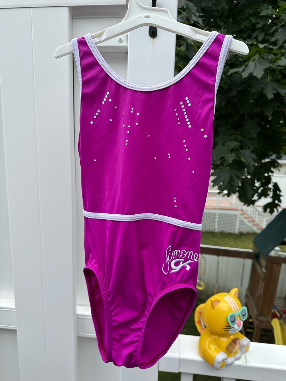 GK Elite girls large Simone Biles leotard